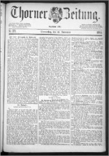 Thorner Zeitung 1885, Nro. 271