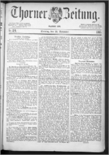 Thorner Zeitung 1885, Nro. 274