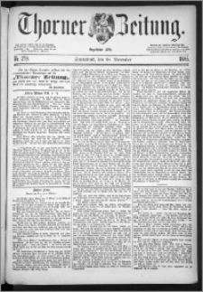 Thorner Zeitung 1885, Nro. 279