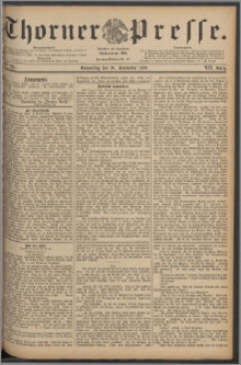 Thorner Presse 1889, Jg. VII, Nro. 225 + Extrablatt