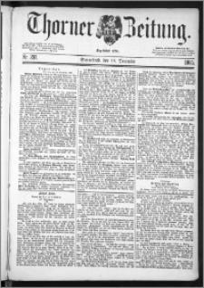 Thorner Zeitung 1885, Nro. 297 + Beilagenwerbung