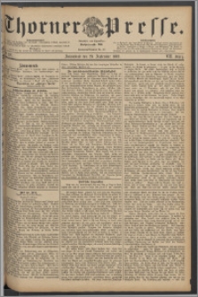 Thorner Presse 1889, Jg. VII, Nro. 227 + Kalender