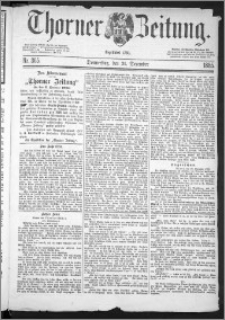 Thorner Zeitung 1885, Nro. 304 + Beilagenwerbung