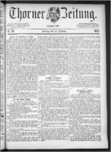 Thorner Zeitung 1886, Nro. 36