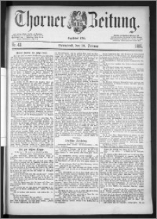Thorner Zeitung 1886, Nro. 43