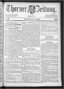 Thorner Zeitung 1886, Nro. 49