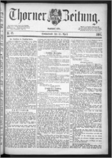 Thorner Zeitung 1886, Nro. 85
