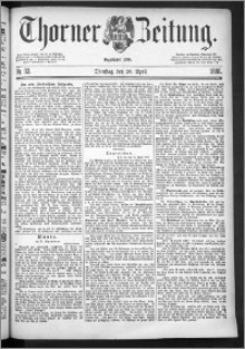 Thorner Zeitung 1886, Nro. 93