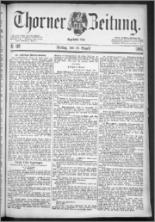 Thorner Zeitung 1886, Nro. 187