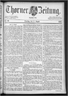 Thorner Zeitung 1886, Nro. 190