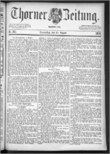 Thorner Zeitung 1886, Nro. 192