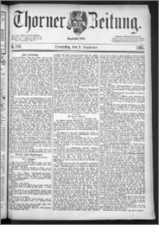 Thorner Zeitung 1886, Nro. 204