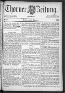 Thorner Zeitung 1886, Nro. 277