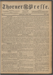 Thorner Presse 1890, Jg. VIII, Nro. 4 + Beilage
