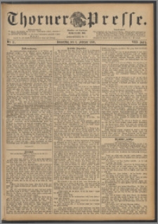 Thorner Presse 1890, Jg. VIII, Nro. 31 + Beilagenwerbung