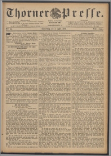 Thorner Presse 1890, Jg. VIII, Nro. 79 + Extrablatt