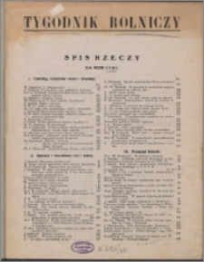 Tygodnik Rolniczy 1931, R. 15 nr 1/2