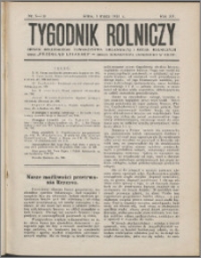 Tygodnik Rolniczy 1931, R. 15 nr 9/10