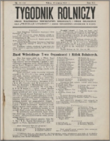 Tygodnik Rolniczy 1931, R. 15 nr 11/12