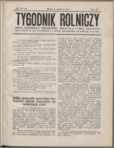 Tygodnik Rolniczy 1931, R. 15 nr 21/22