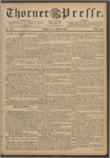 Thorner Presse 1890, Jg. VIII, Nro. 234 + Beilagenwerbung