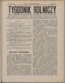 Tygodnik Rolniczy 1931, R. 15 nr 39/40
