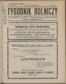 Tygodnik Rolniczy 1932, R. 16 nr 31/32