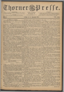Thorner Presse 1890, Jg. VIII, Nro. 267 + Beilagenwerbung
