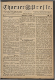 Thorner Presse 1891, Jg. IX, Nro. 1 + Beilage