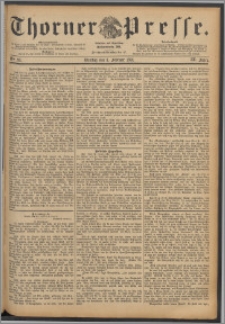Thorner Presse 1891, Jg. IX, Nro. 28 + Beilagenwerbung