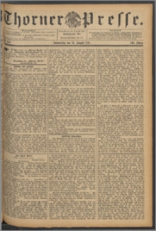 Thorner Presse 1891, Jg. IX, Nro. 199 + Beilagenwerbung