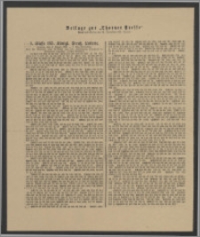 Thorner Presse: 1 Klasse 185. Königl. Preuß. Lotterie 4 August 1891 1. Tag