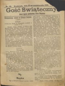 Gość Świąteczny 1901.10.27 R. VII nr 43