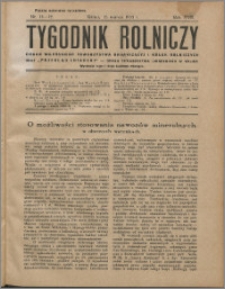 Tygodnik Rolniczy 1933, R. 17 nr 11/12