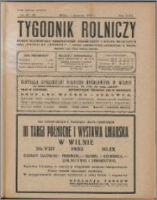Tygodnik Rolniczy 1933, R. 17 nr 29/30
