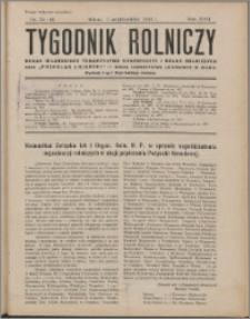 Tygodnik Rolniczy 1933, R. 17 nr 37/38