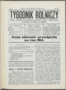 Tygodnik Rolniczy 1914, R. 4 nr 4