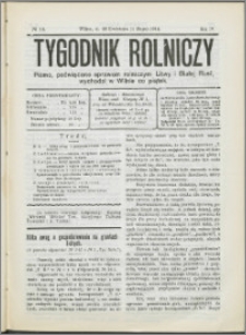 Tygodnik Rolniczy 1914, R. 4 nr 16