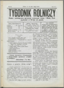 Tygodnik Rolniczy 1914, R. 4 nr 20