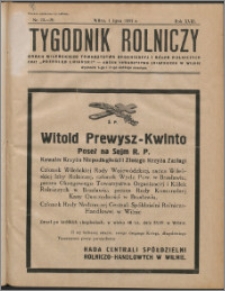 Tygodnik Rolniczy 1934, R. 18 nr 25/26