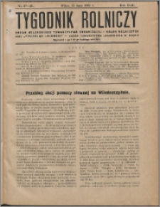 Tygodnik Rolniczy 1934, R. 18 nr 27/28