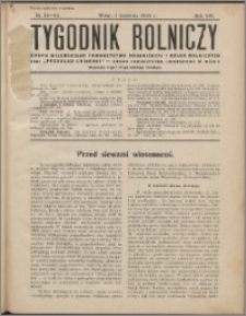 Tygodnik Rolniczy 1935, R. 19 nr 13/14