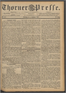 Thorner Presse 1892, Jg. X, Nro. 207 + Beilage