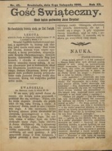 Gość Świąteczny 1906.11.11 R. XII nr 45