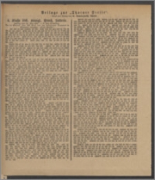 Thorner Presse: 4 Klasse 186. Königl. Preuß. Lotterie 21 Mai 1892 6. Tag