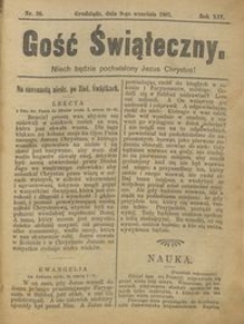 Gość Świąteczny 1907.09.08 R. XIV nr 36