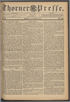 Thorner Presse 1893, Jg. XI, Nro. 292 + Beilage, Extrablatt