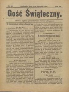 Gość Świąteczny 1909.11.14 R. XV nr 46