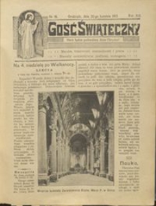 Gość Świąteczny 1913.04.20 R. XIX nr 16