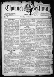 Thorner Zeitung 1880, Nro. 1